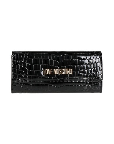 LOVE MOSCHINO Τσάντα χειρός Μαύρο 100% Πολυουρεθάνη