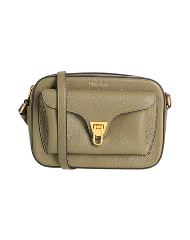COCCINELLE Cross-body bags Military green Leather