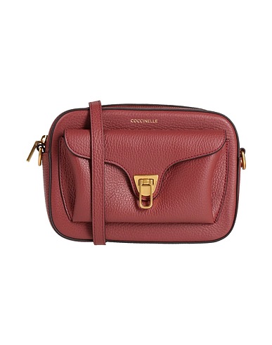 COCCINELLE Sac bandoulière Rouge brique Cuir