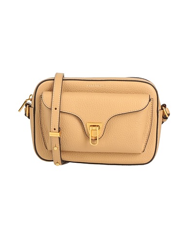 COCCINELLE Across-body bag Beige Leather