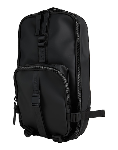 RAINS Rucksacks Black 100% Polyester, Polyurethane coated