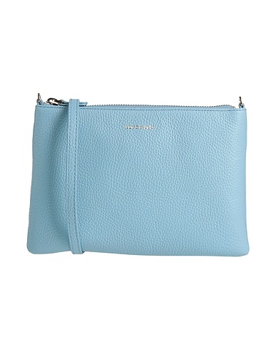 COCCINELLE Across-body bag Sky blue Leather