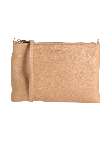 COCCINELLE Across-body bag Beige Leather