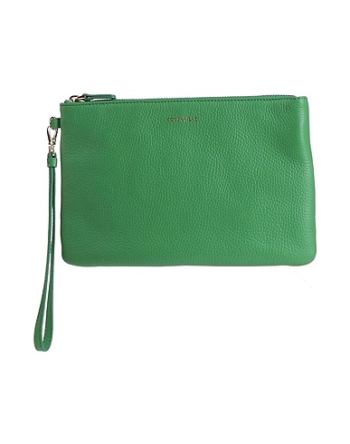 COCCINELLE Handbag Green Leather