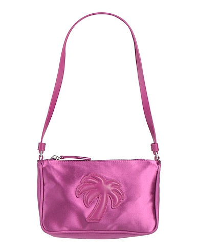 PALM ANGELS Borsa a mano Viola 72% Viscosa, 28% Seta, Pelle di vitello