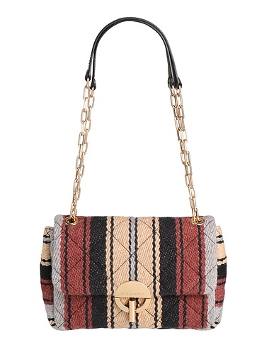 VANESSA BRUNO Shoulder bag Beige 74% Wool, 26% Linen, Cowhide