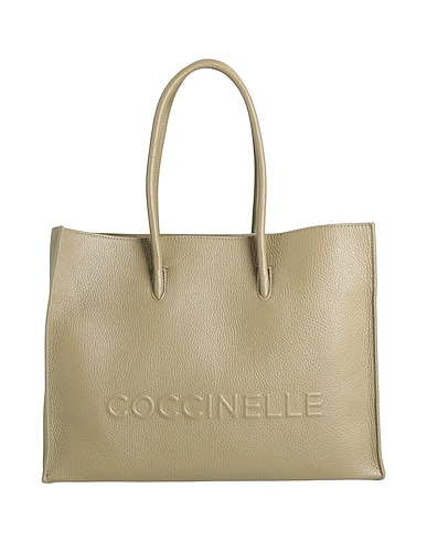 COCCINELLE Borsa a mano Verde militare Pelle