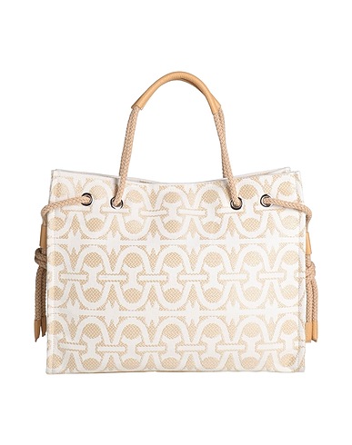 COCCINELLE Handbag Beige Textile fibres