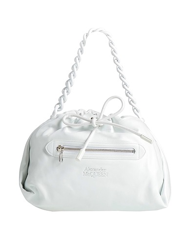 MCQUEEN Handbag White Leather