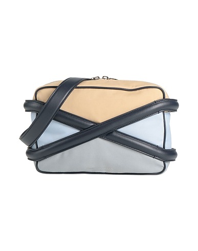 MCQUEEN Cross-body bags Beige Textile fibers, Leather