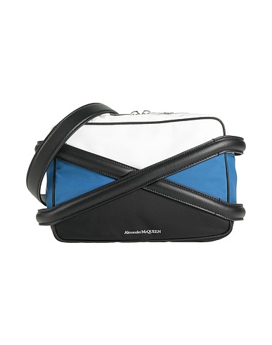 MCQUEEN Across-body bag White Textile fibres, Leather