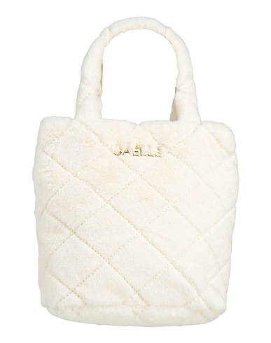 GAëLLE Paris Handbag Ivory 100% Polyester, Polyurethane, Zamak