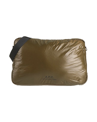 A.P.C. Across-body bag Military green 100% Nylon, Cowhide