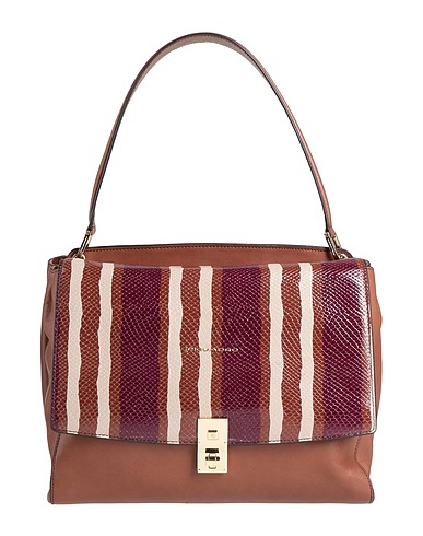 PIQUADRO Handbag Brown 100% Cow leather