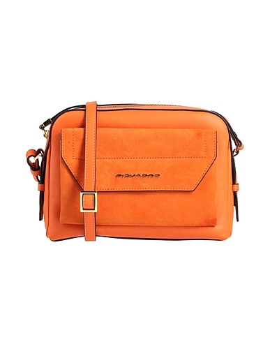 PIQUADRO Cross-body bags Orange Cow leather