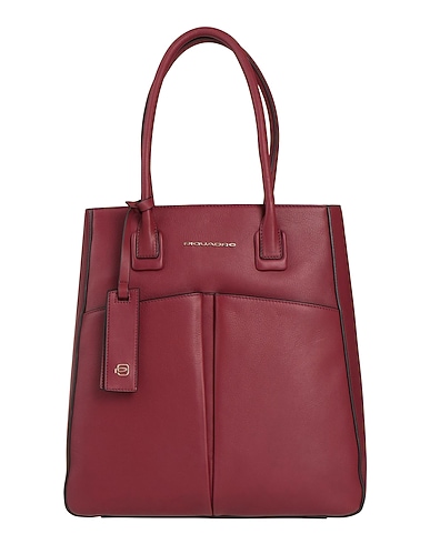 PIQUADRO Handtasche Bordeaux Rindsleder