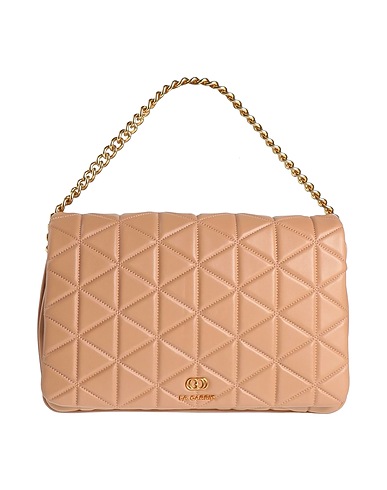 LA CARRIE Handtasche Beige Leder