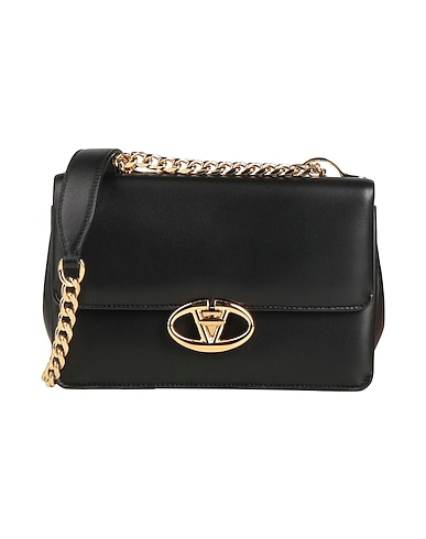 VALENTINO GARAVANI Umhängetasche Schwarz Leder