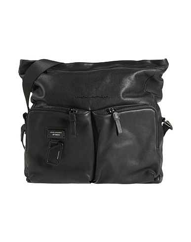PIQUADRO Cross-body bags Black Cow leather