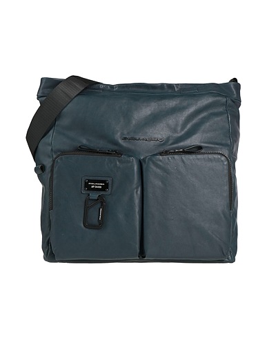 PIQUADRO Borsa a tracolla Blu navy Pelle di bovino