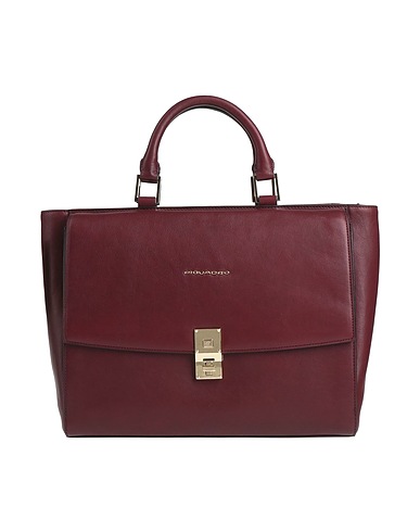 PIQUADRO Handbag Burgundy Cow leather