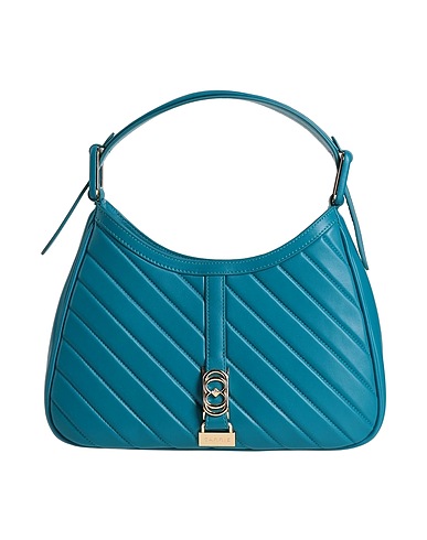 LA CARRIE Handbag Deep teal Leather