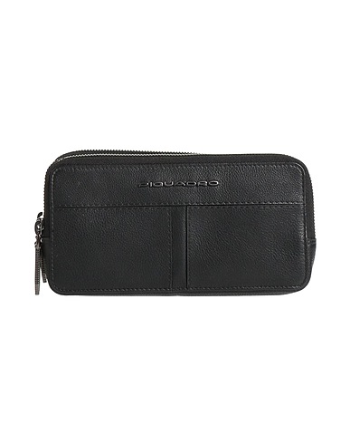 PIQUADRO Borsa a mano Nero Pelle di bovino, Metallo, PES, EVA (Etilene - Vinil - Acetato)