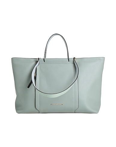 PIQUADRO Handbag Light green Cow leather, EVA (Ethylene - Vinyl - Acetate), Nylon, Polyester, Metal