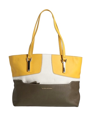 PIQUADRO Handbag Marigold Cow leather, EVA (Ethylene - Vinyl - Acetate), Nylon, Polyester, Metal