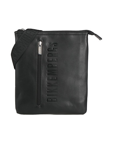 BIKKEMBERGS Across-body bag Black 100% Polyester