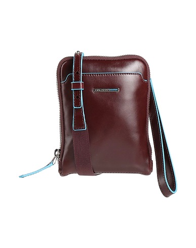 PIQUADRO Across-body bag Burgundy Leather