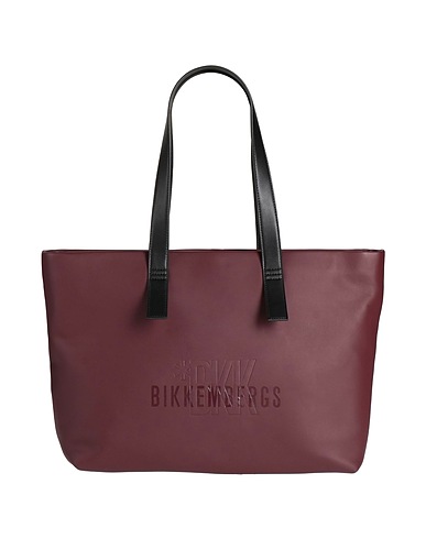BIKKEMBERGS Borsa a spalla Bordeaux 100% Poliuretano