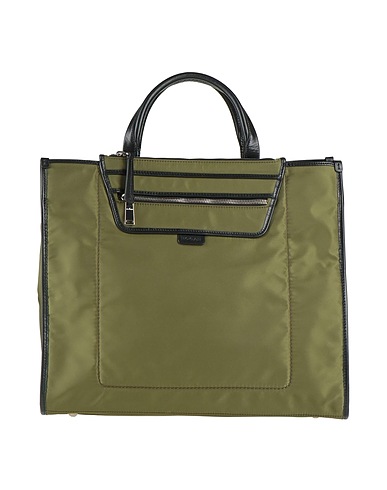 HOGAN Handtasche Militärgrün Gewebefasern, Leder