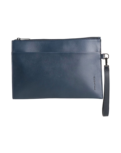 PIQUADRO Handbag Navy blue Cow leather, EVA (Ethylene - Vinyl - Acetate), Nylon, Polyester, Metal