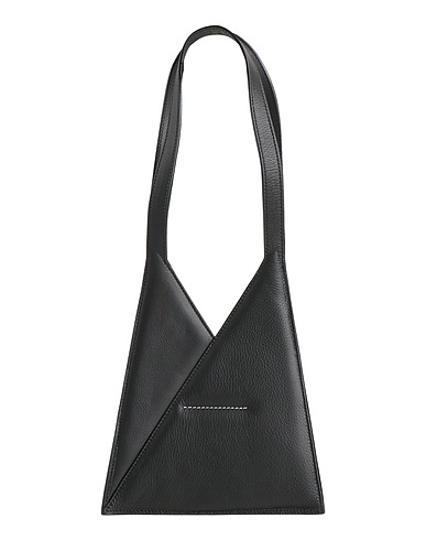 MM6 MAISON MARGIELA Shoulder bag Black Cow leather, Polyurethane, Polyester