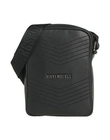 BIKKEMBERGS Umhängetasche Schwarz 100% Polyester