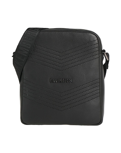BIKKEMBERGS Across-body bag Black 100% Polyester