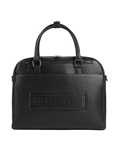 BIKKEMBERGS Handbag Black 100% Polyurethane