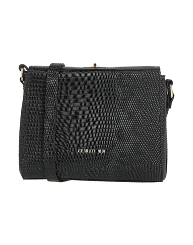 CERRUTI 1881 Across-body bag Black 100% Calfskin