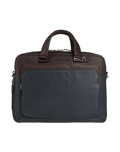PIQUADRO Handbag Midnight blue Cow leather