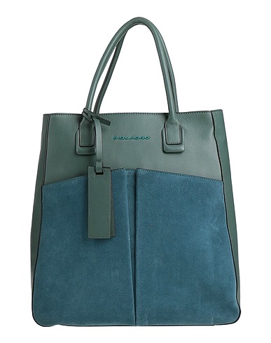 PIQUADRO Handbag Military green Cow leather