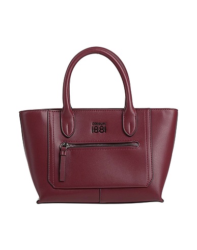 CERRUTI 1881 Handtasche Bordeaux 100% Kalbshaar