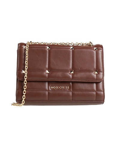 NO SECRETS Across-body bag Chocolate brown 100% Polyurethane