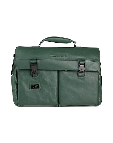 PIQUADRO Handbag Green Cow leather