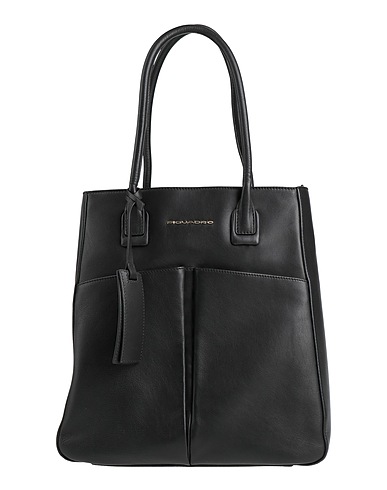 PIQUADRO Handbag Black Cow leather
