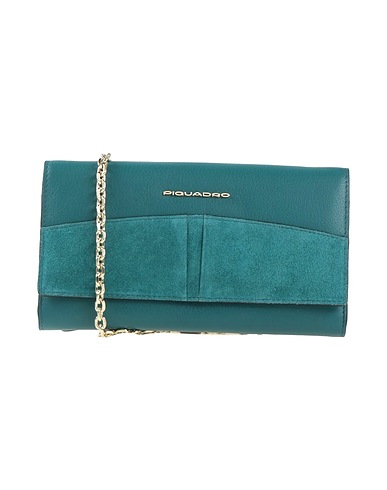 PIQUADRO Small Leather Goods Deep teal Leather
