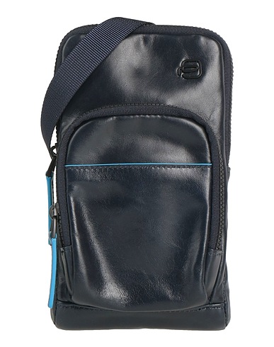 PIQUADRO クロスボディバッグ ミッドナイトブルー 牛革 / ナイロン / 金属