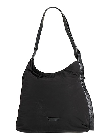BOTTEGA VENETA Shoulder bag Black Textile fibres, Leather