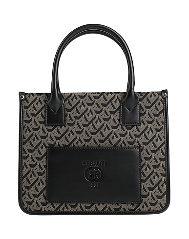 CERRUTI 1881 Handbag Khaki 50% Polyester, 30% Cotton, 20% Calfskin