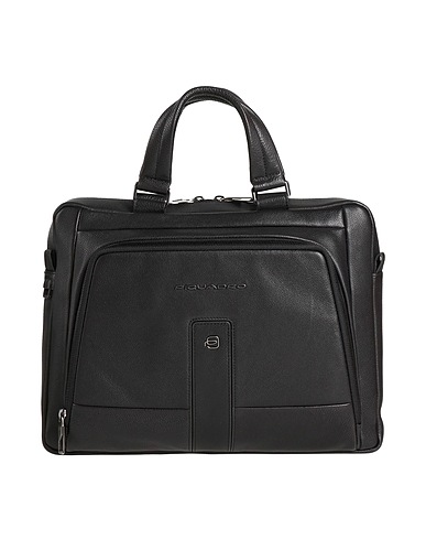 PIQUADRO Borsa a mano Nero Pelle di bovino, EVA (Etilene - Vinil - Acetato), Nylon, Poliestere
